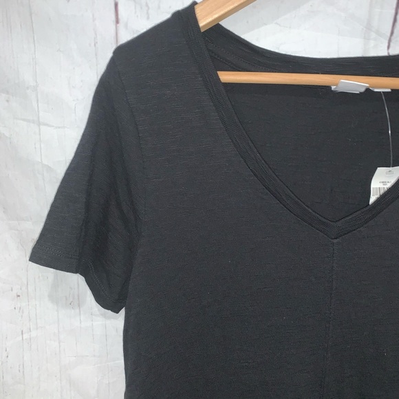 Gap black short sleeve midi cotton dress Sz S NWT - Picture 3 of 5